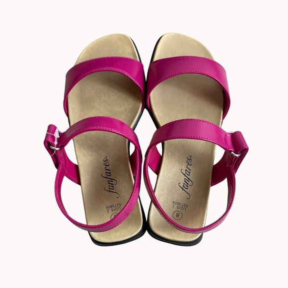 Fanfares Women's Fuchsia Lous 2 Sandals Sz 8 - NWB - Picture 6 of 9